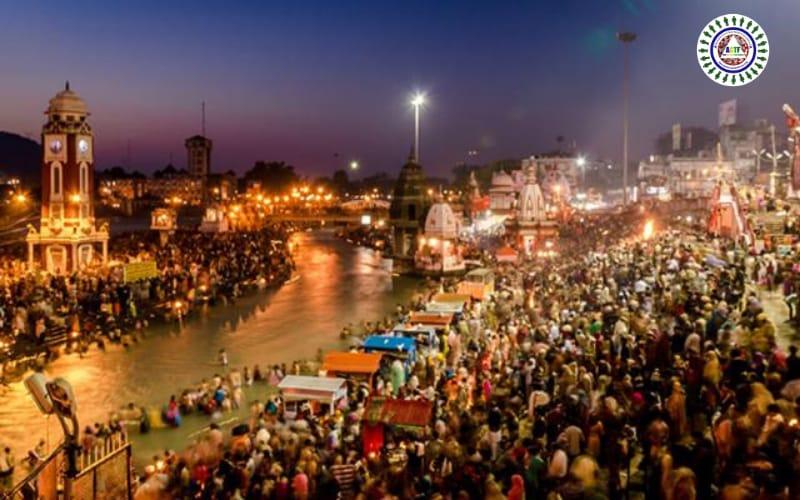 HUGE CROWD GATHERED FOR KUMBH MELA IN HARIDWAR, WITH NO SIGNS OF PHYSICAL-DISTANCING