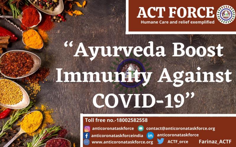 AYURVEDA TO BOOST IMMUNITY AGAINST COVID-19